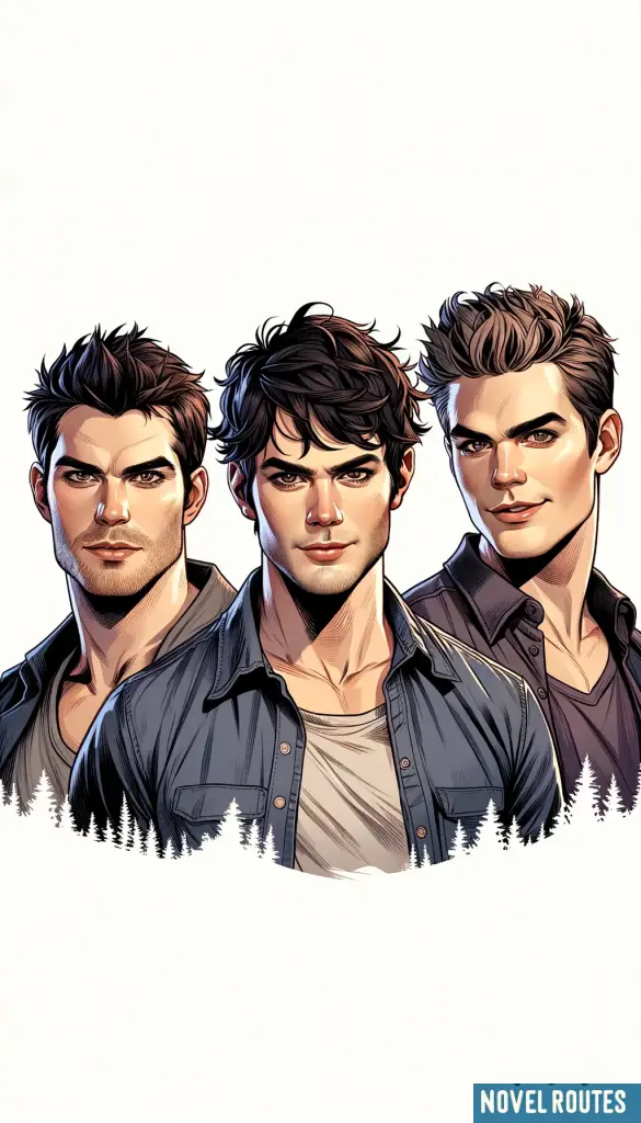 triplet stepbrothers Kevin, Riven, and Stefan