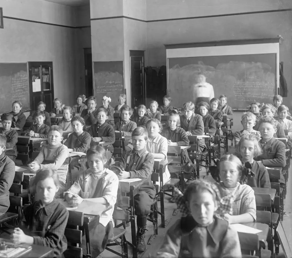 boy and girl in class 1