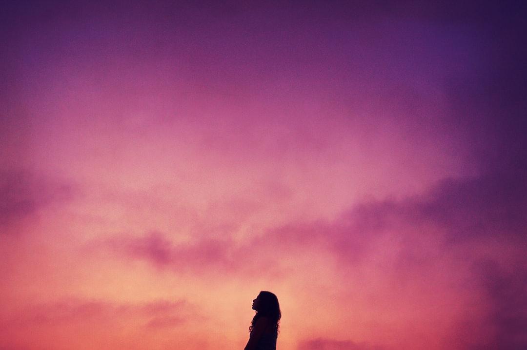 girl at sunset 1