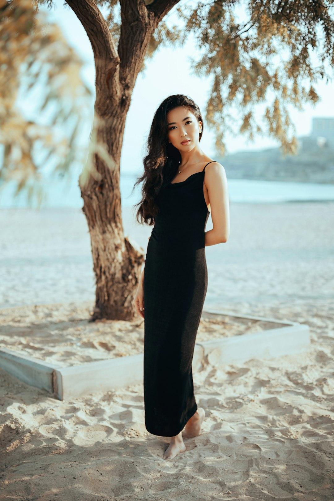 girl in black dress 2