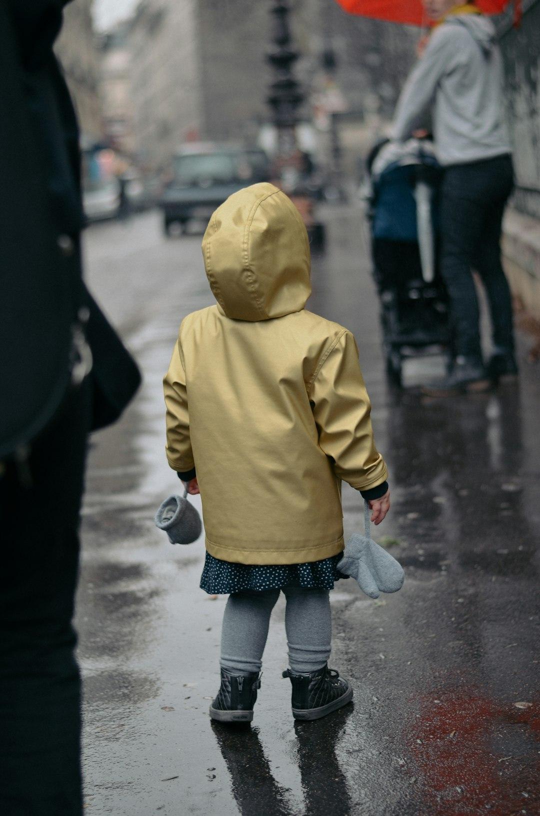 girl walking in rain 1