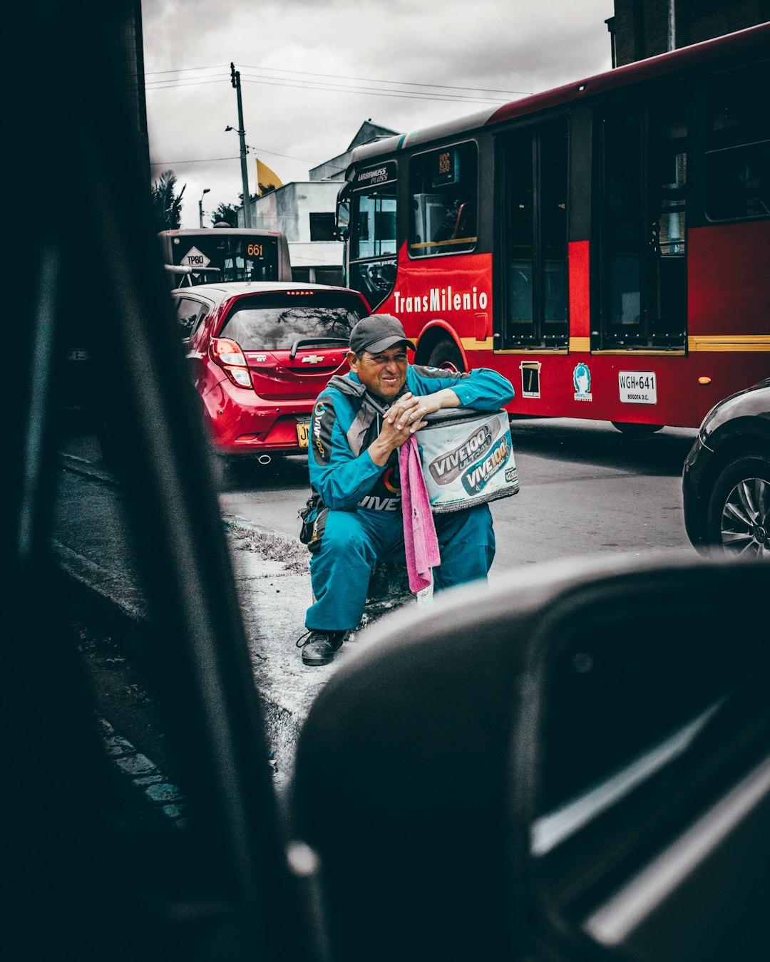 girl waiting for bus 2