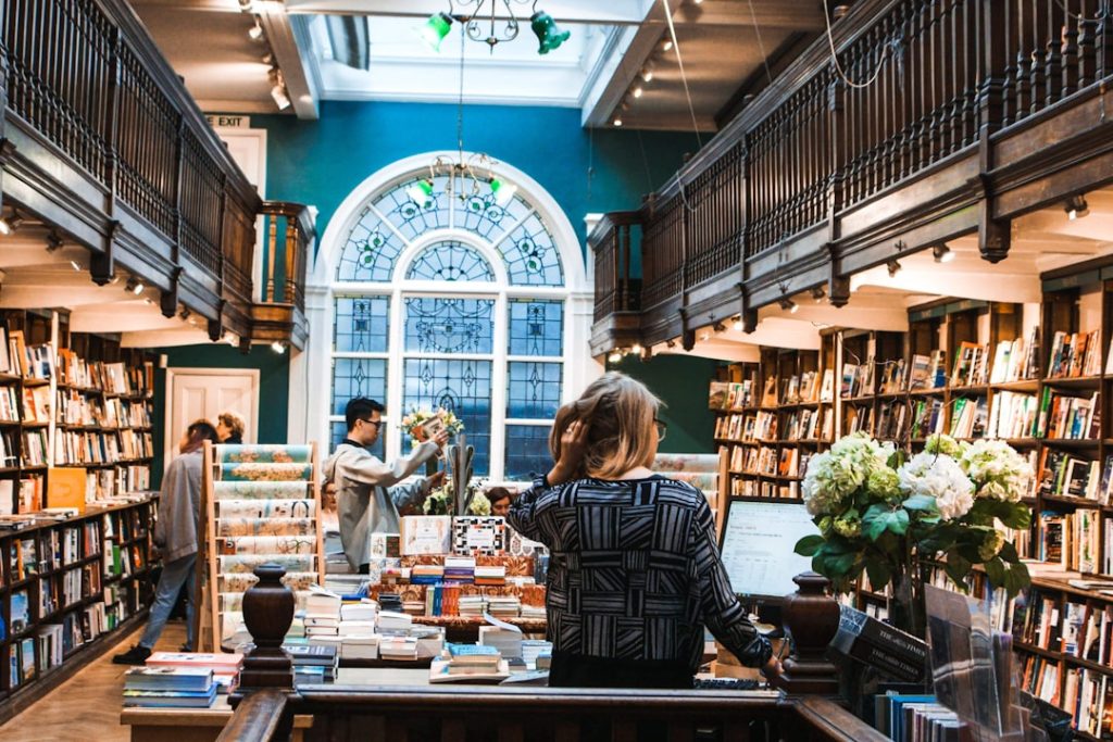girl in bookstore 1