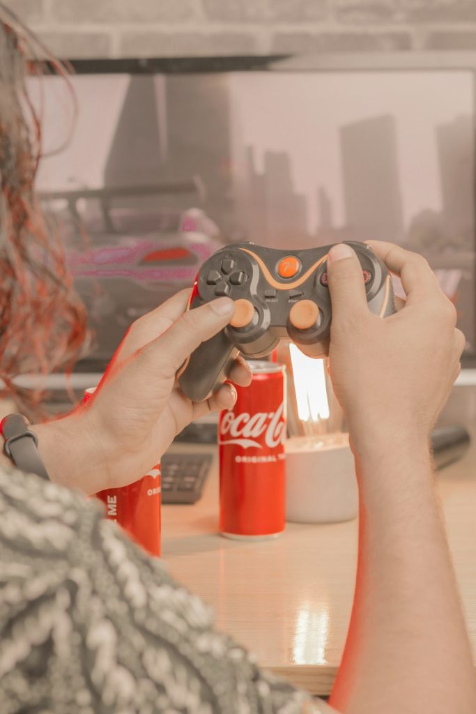 The Broken Wolf 4 girl playing video games 1
